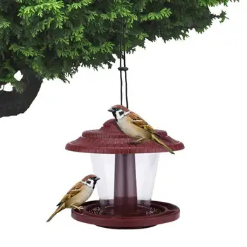 

Hanging Bird Feeder Peanut Food Dispenser Container Garden Outdoor Feeding Tool