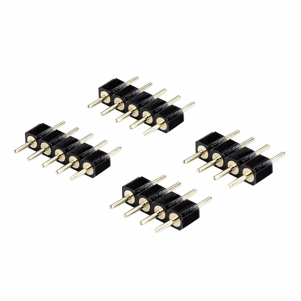 40 шт. 4PIN 5PIN RGB RGW RGBWW светодиодный светильник бесплатная сварка аксессуары вилки