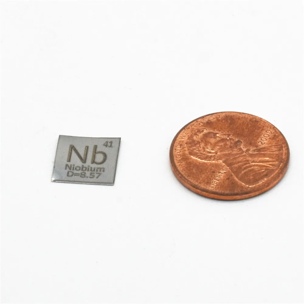 

High Purity Niobium 3N5 Nb Carved Metal Sheet 99.95% 4 Research and Development Element Metal Simple Substance Refined Metal