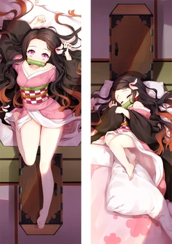 

Demon Slayer : Kimetsu no Yaiba Kamado Nezuko Cosplay Dakimakura Pillow Case Hugging Body Gift