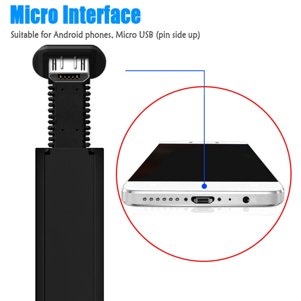 2.4A Быстрая зарядка USB type C кабель 180 градусов добыча шнур для samsung S10 S9 S8 мобильный телефон Pubg игровой провод для Xiaomi huawei - Цвет: Android 1