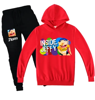 

Autumn JEFFY New Girl Casual Long Sleeve Suits Sweatshirt Pants 2pcs Sets Kids Boys Hoody Fashion Suit Children Clothes Clothing