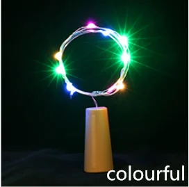 wine Colorful 1 м 2 м 3M 5 м светодиодный гирлянды праздничное освещение сказочная гирлянда Рождественские украшения для домашнего декора год Navidad Natal. Q - Цвет: wine Colorful
