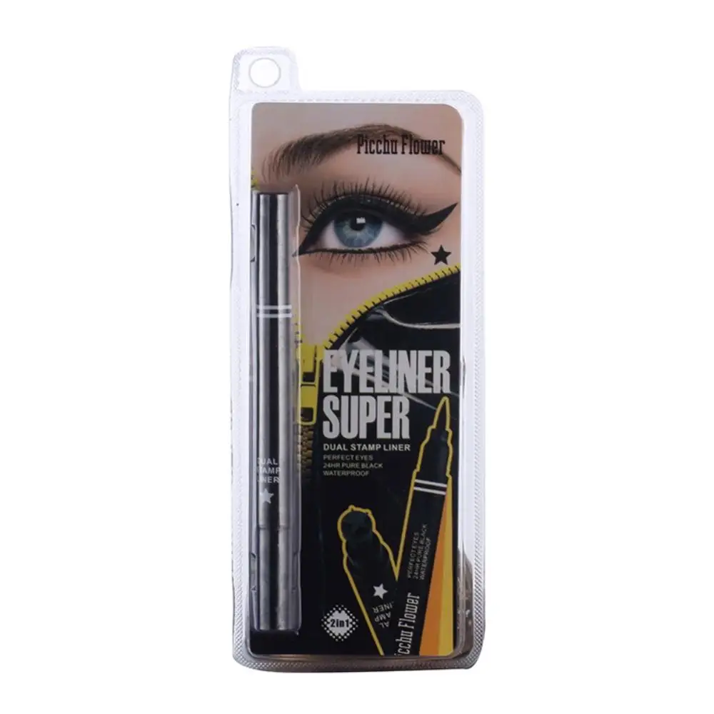 Best Offer of  Women Eyeliner Double Headed Quick Drying Lasting 24Hours Not Fade Smuge-proof Eyeliner Eye Makeup 