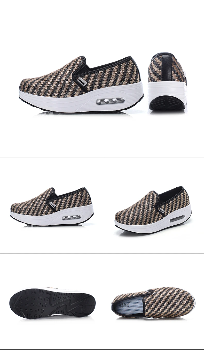 Женские кроссовки на платформе; тонизирующий светильник на танкетке; Zapatillas; спортивная обувь для женщин; дышащие кроссовки для похудения и фитнеса