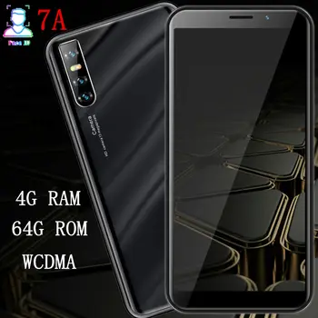 

7A Global Version quad core smartphones 4GRAM 64GROM 13MP 6.0" 18:9 cheap celulares Face ID unlocked Android mobile phones 3G
