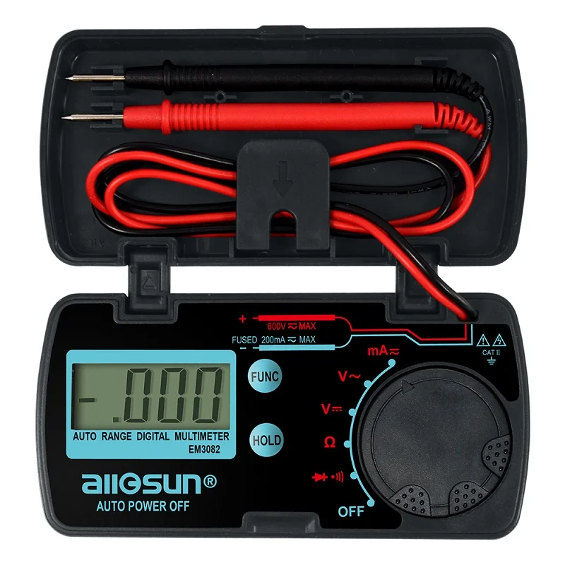 Digital Multimeter Digital Multimeter Pocket Size DC AC Voltage Tester Multi Tester Mini Amp Ohm Meter Auto Range