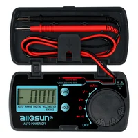 Digital Multimeter Pocket Size DC AC Voltage Tester Multi Tester Mini Amp Ohm Meter Auto Range 2