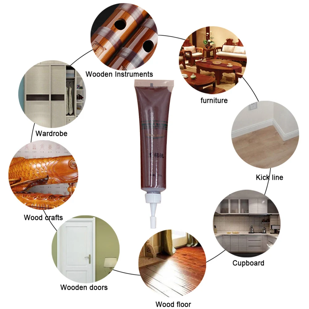 Juego de rotuladores para muebles de madera, crema, cera, eliminador de arañazos, reparación