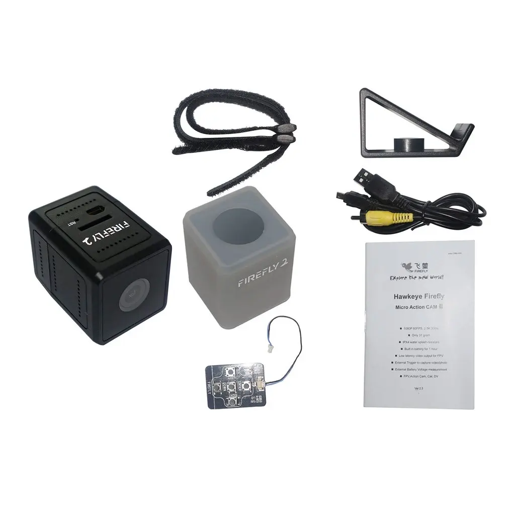 

Hawkeye Firefly Micro Cam 2 2.5k Full HD Video Recorder FPV Action Camera Small Square Dog 2 Generation RC Camera