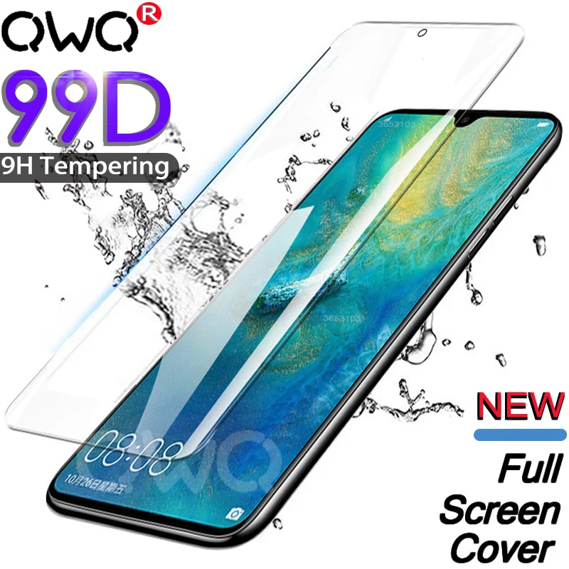 99D полная клейкая Обложка из закаленного стекла для хуавей huawei P30 Pro P20 Lite p smart Защитная пленка для экрана стекло на mate 30 10 20 Lite Pro смартфон телефон защитное стекло 9H