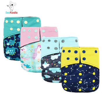 

EezKoala Bamboo Charcoal Pocket Diaper Baby Washable Reusable Eco-Friendly Diapers Diaper Cover Pocket Modern Cloth Diapers