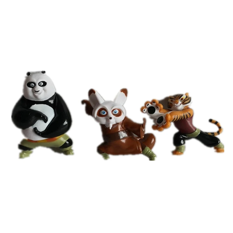 12pcs/set DSN Shrek panda Madagascar Toys PVC Action Figures Movies TV Plush Toys Kids Toys Gifts for Children New Year gifts
