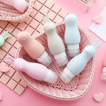 

Multicolor 90ML Portable Silicone Refillable Bottle Empty Travel Packing Press for Lotion Shampoo Cosmetic Squeeze New Z0416