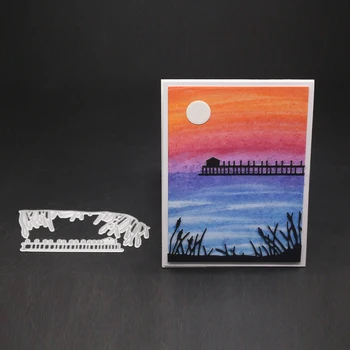 

Bridge View Shaped Cutting Dies Paper Photo Craft Embossing Dies Cut Art Card DIY Scrapbooking Album Greeting Card Decoration