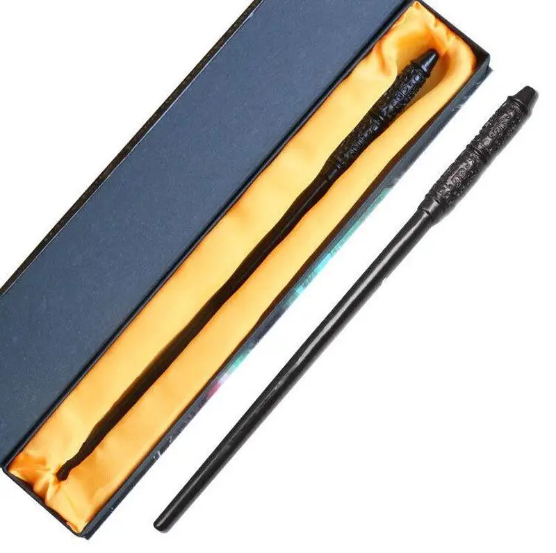Colsplay potter Wand Волшебный металл/Железный сердечник старая волшебная палочка элегантная лента упаковка подарочной коробки - Цвет: Армейский зеленый