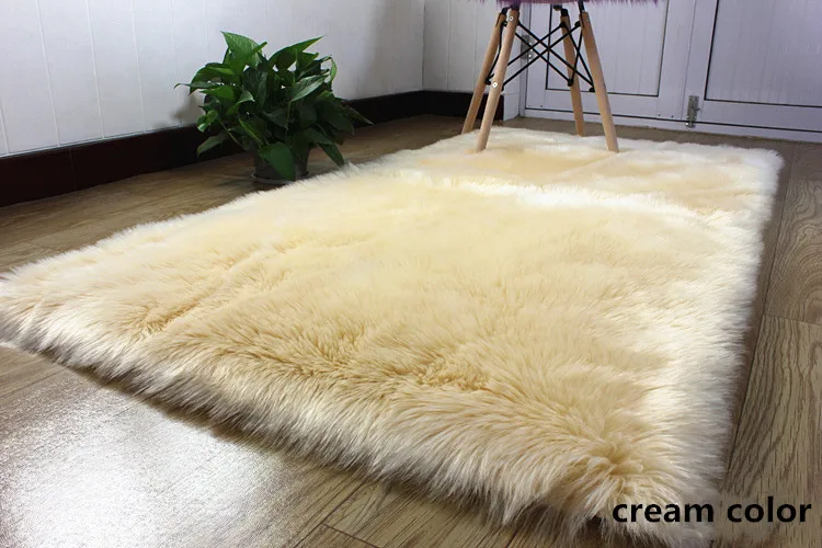 2 artificial wool large size long hair fluffy  (1)