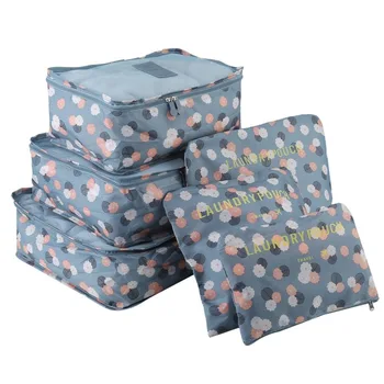 

6Pcs Set Travel Bag Household Home Luggage Shoes Clothing Underwear Cosmetic Makeup Packing Toiletry Storage Box