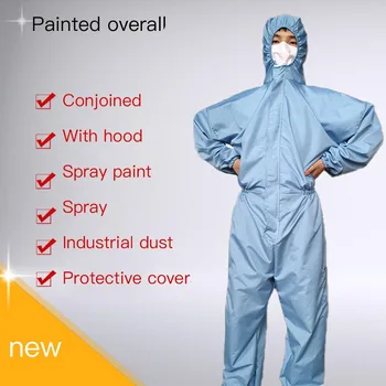 

Disposable Protection Suit Protective Clothes Security SMS Nonwoven Fabric Thicker Coverall CleanRoom Dustproof Jumpsuit Garment