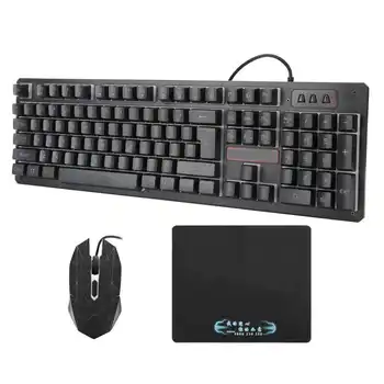 

Keyboard Mouse Set USB Wired Computer PC Backlit Gaming Keyboard Mouse for Laptop Backlit Keyboard Set