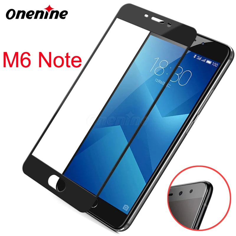 Закаленное стекло Onenine 4D для Meizu M6 Note Защитная пленка экрана с полным покрытием из