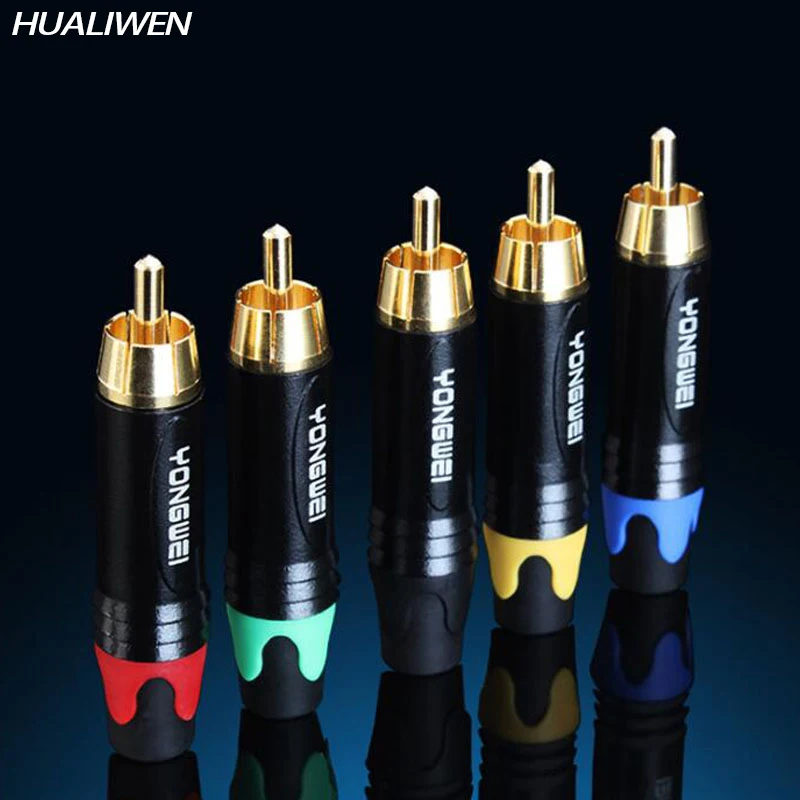 

Аудиоразъем RCA AV аудио и видео разъем Усилитель динамика аксессуары для цифровых устройств вилка цветущего сливы