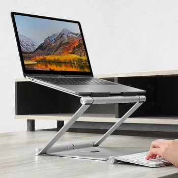 

Laptop Stand for Bed Adjustable Aluminum Foldable Desk Laptop Riser Notebook Stand Holder PC Table Stand for MacBook Pro/Air/HP