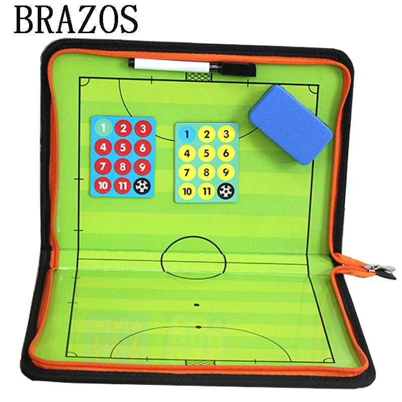 Магнитная тактическая доска на молнии Футбольная футбольный мяч портативная