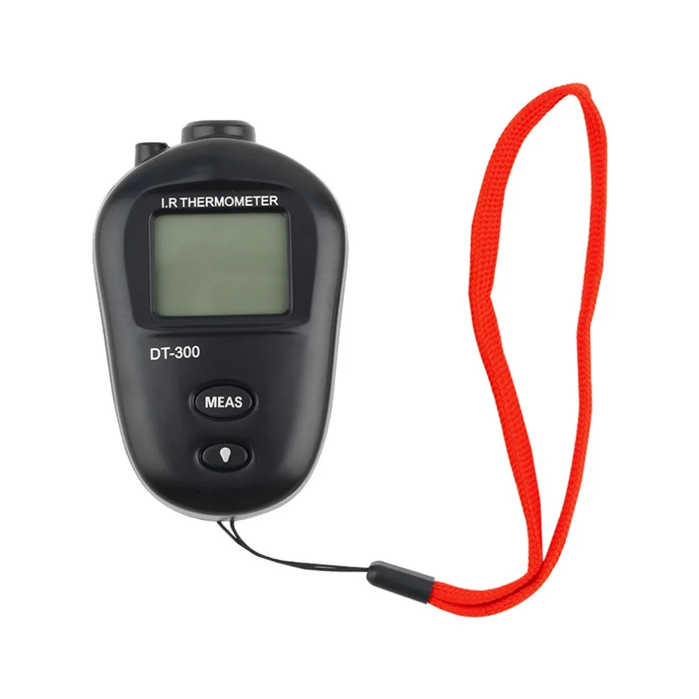 1 шт., инфракрасный ЖК-термометр DT-300 цифровой Бесконтактный Мини Черный оптом