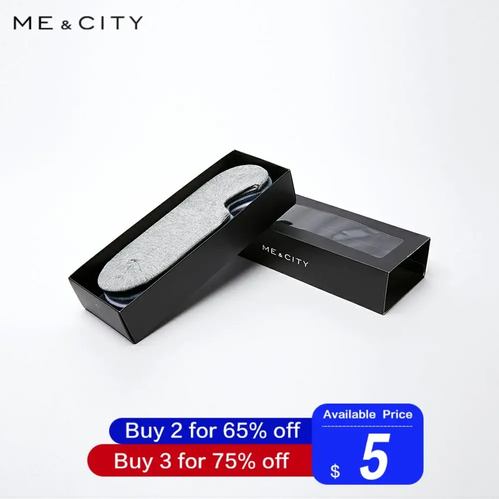 Me& City, 5 пар/лот, весна-лето, мужские хлопковые короткие носки для мужчин, деловые повседневные однотонные короткие мужские носки, неглубокие носки