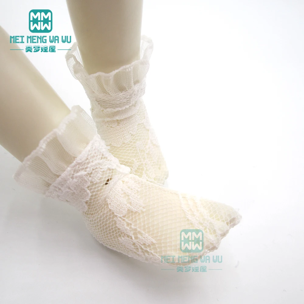 Аксессуары для кукол модные черно-белые кружевные носки для 28-60 см 1/6 1/4 1/3 BJD SD DD MSD YOSD кукла