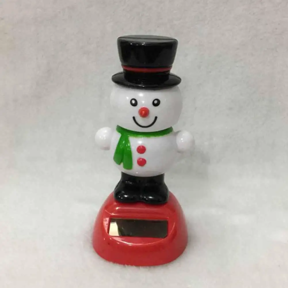 Chritmas на солнечной батарее автоматический качели Танцующая машинка интерьер встряхивание головные украшения авто аксессуары стиль - Название цвета: 14