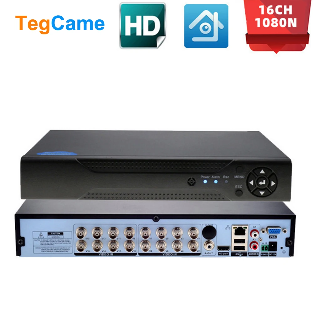 

5 in1 DVR 16CH 8CH CCTV Recorder For CVBS AHD Analog Camera IP Camera Onvif P2P 1080N Video Surveillance DVR Recorder Registrar