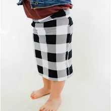 Новинка; милая детская одежда; коллекция года; летняя юбка-карандаш в клетку с цветочным принтом для маленьких девочек; одежда; горячая Распродажа юбок