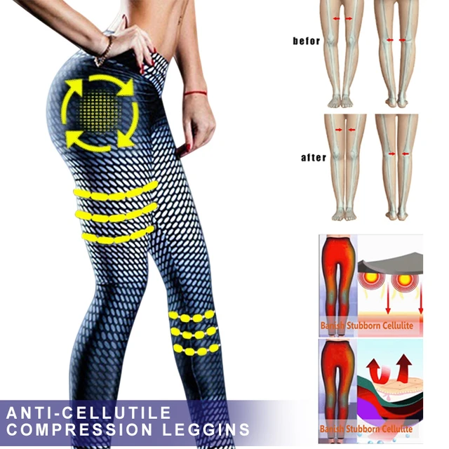 Women Anti-Cellulite Compression Slim Leggings Gym Running Yoga