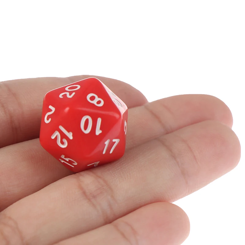 1 шт. эффект D20 игральные кости для настольной игры 20 сторонних данных насыщенных цветов аксессуары для настольной игры акриловые цифровые игральные кости
