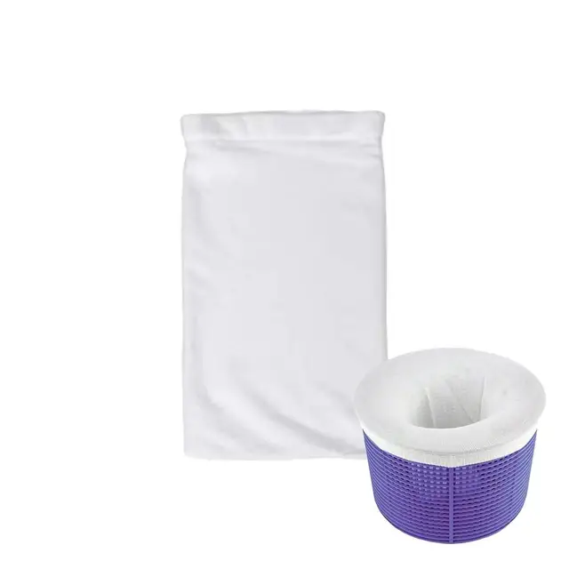 Medence Skimmer Zokni Szűrő Kosár Zsákok Tartós Elasztikus -Takarító Háló Szűrők Kosarak Spa Sovány Nettó Táska - Image 6