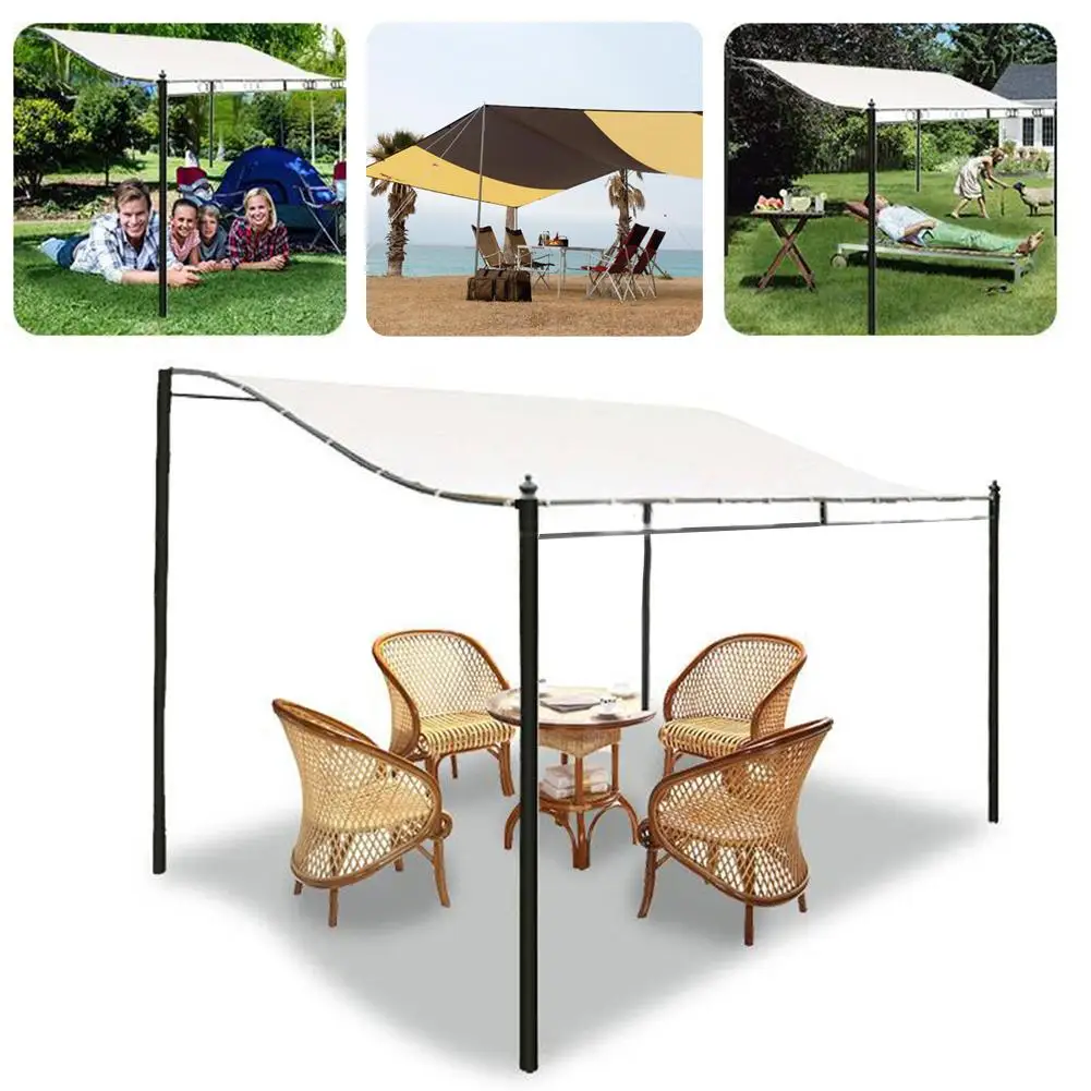 300D Canvas Canopy Top Cover Waterproof Tent Sun Shelter Outdoor Picnic Roof Patio Awning Garden Supplies Tool | Спорт и развлечения