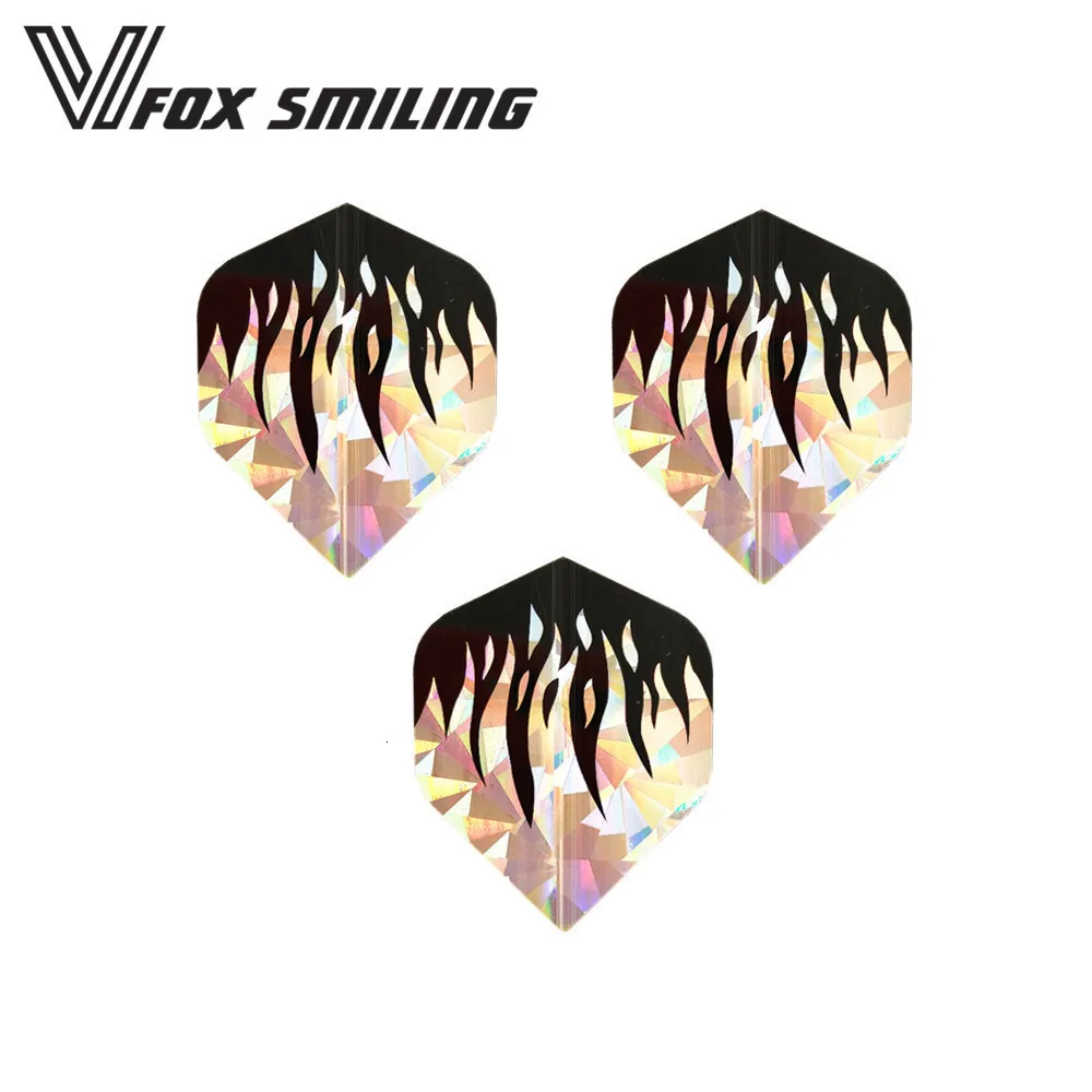 Fox Smiling, 3 шт., 15 видов стилей, хорошие лазерные дартс, полеты, тонкая и стандартная форма для профессиональных дартс, аксессуары, хорошее качество
