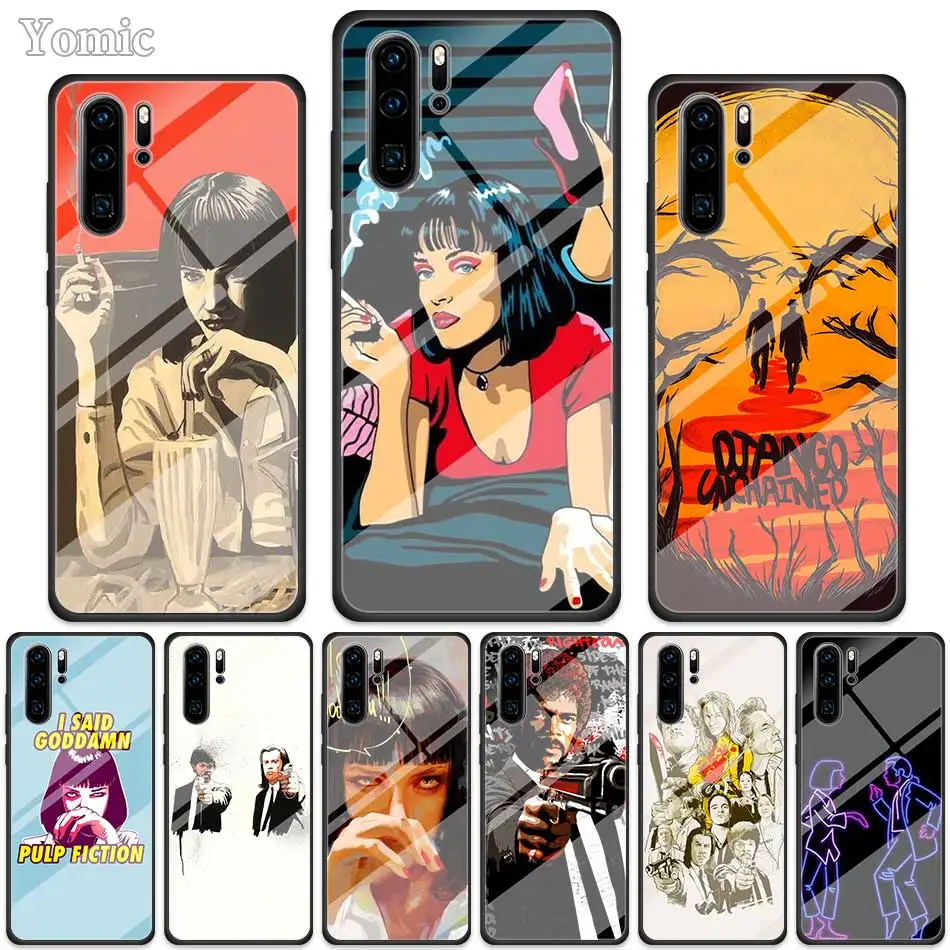 

Pulp Fiction kill bill Tempered Glass Cases for Huawei P30 Pro P10 P20 P30 Lite Mate 10 20 Lite Honor 20 Pro 8X Cover