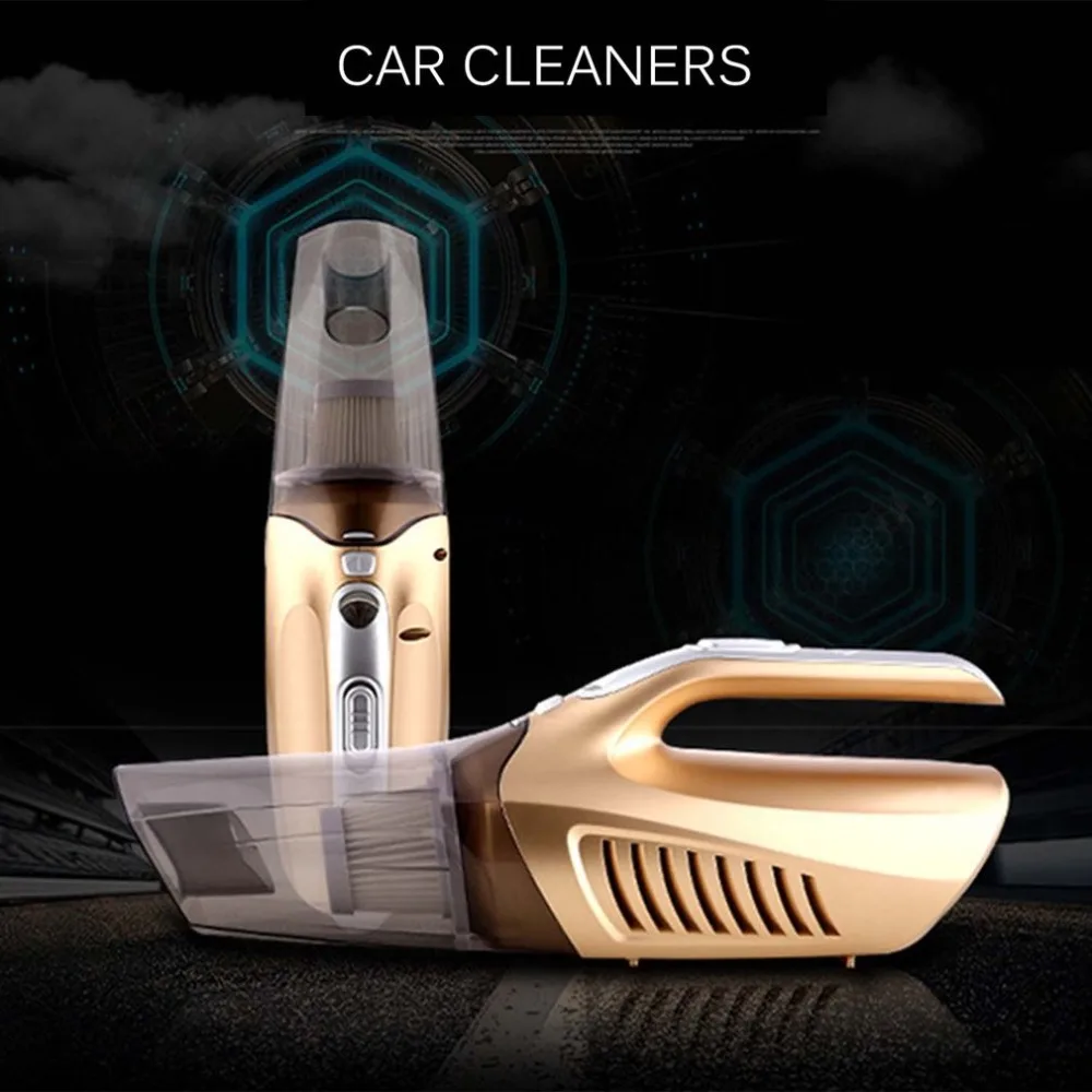 Multifunctional High-power Digital Display 4 In 1 Washable Dry Wet Dual Purpose Vehicle Vacuum Cleaner Inflator Pump