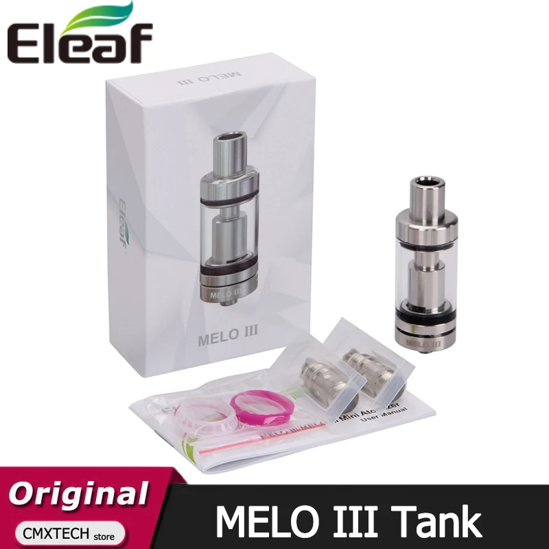 Eleaf melo III 4 мл/мини 2 мл заполненный сверху MElo 3 Управление воздушным потоком