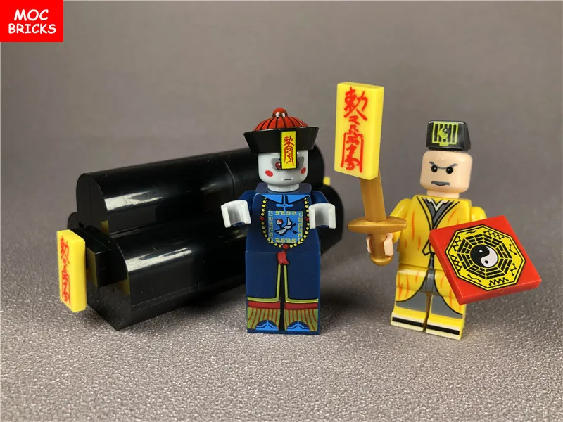 Распродажа наборов кубики MOC DIY фигурки китайских зомби и охотников за