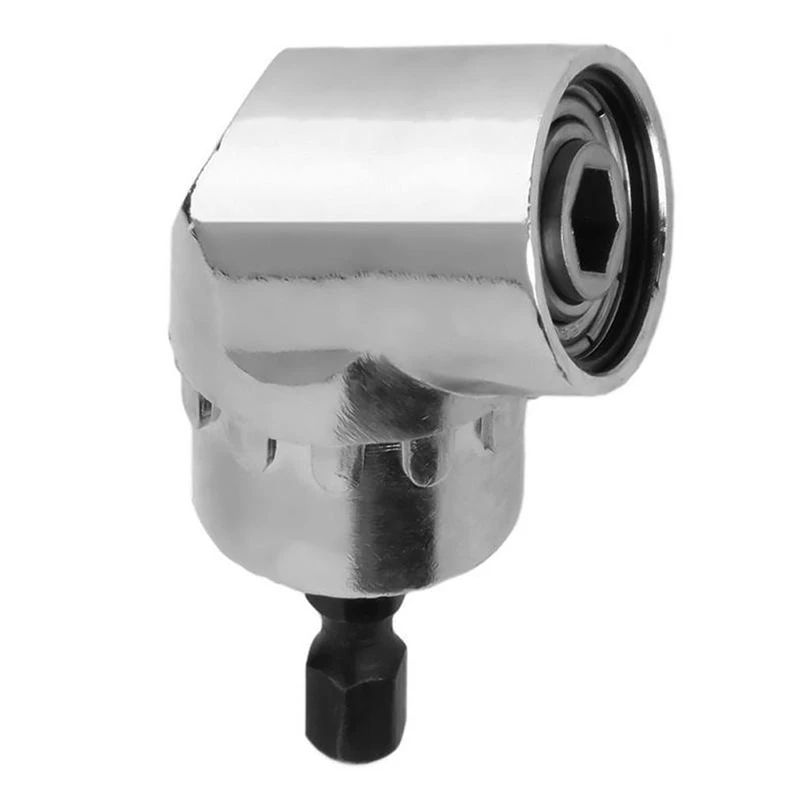 

105 Degrees 1/4" Extension Hex Drill Bit Screwdriver Magnetic Bit Angle Driver Extension Screwdriver Socket Holder Adaptor Tools