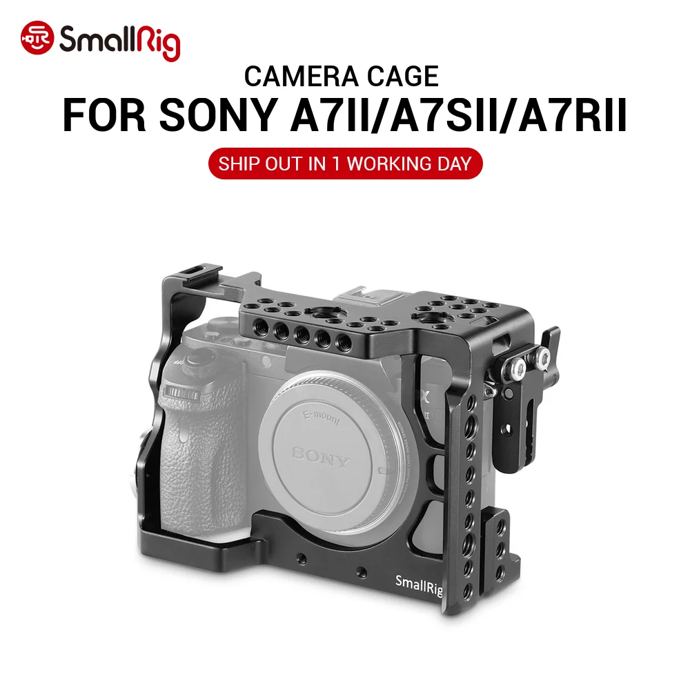 Клетка для камеры SmallRig A7m2 установка Sony a7II / a7RII a7SII с креплением ARRI rosette и холодной