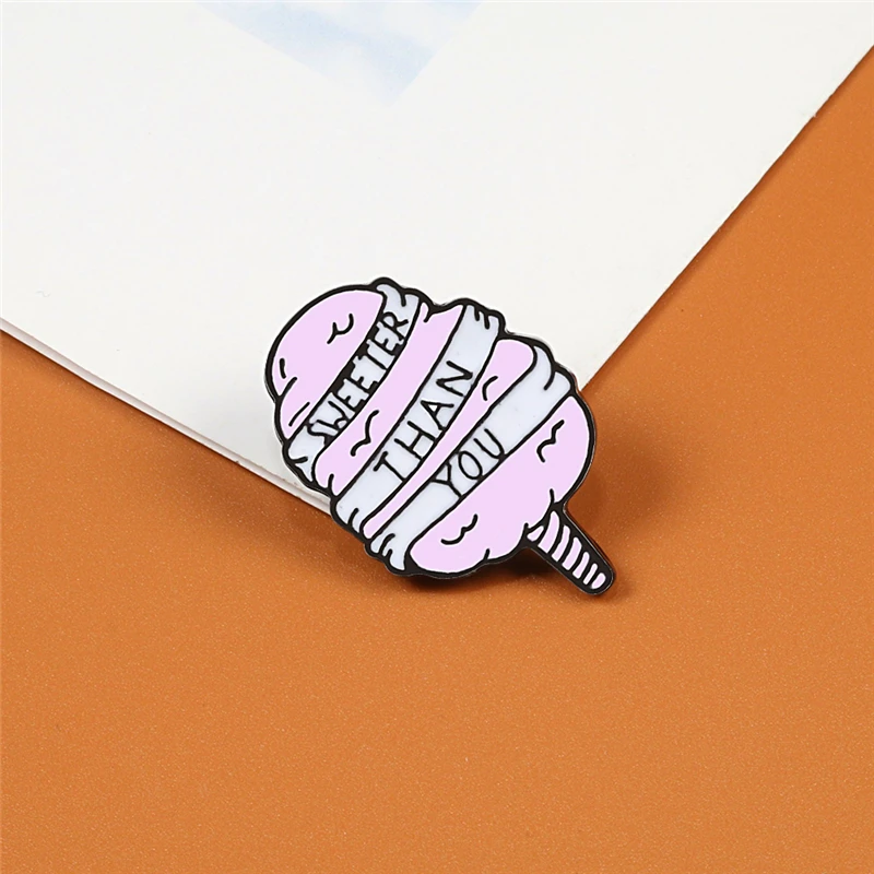sweeter than you С героями мультфильмов футболки с рисунками милого смайлика и призрак и рисунком с надписью «Boo-tiful милее чем вы Салют эмалированная брошь-кнопка любовь значки, одежд сумка лацкан булавки, подарки, ювелирные изделия - Окраска металла: sweeter than you