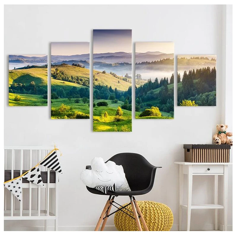 2019 Diamond Embroidered 5 Panel Mountain Natural Scenery Painting diamond paint Full square Round Drill Rhinestone mosaic art | Дом и сад
