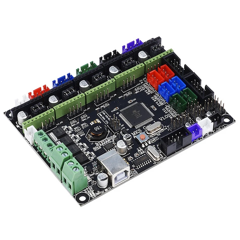 Mks Gen L V1.0 интегрированная материнская плата контроллера+ 5 шт. Tmc2208 Драйвер шагового двигателя для 3d принтера с Usb C