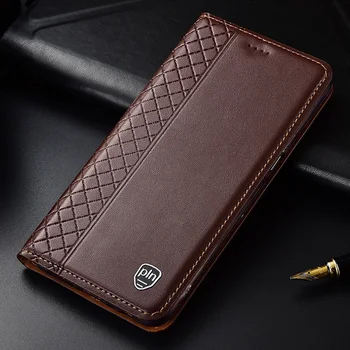 

for Google Pixel 4 XL Case,Flip Genuine Leather Soft Silicon Back Cover for Pixel 4 Coque