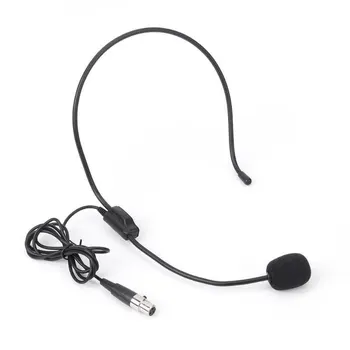 

3Pin Mini XLR TA3F Headworn Microphone for Wireless Body-Pack Headset Condenser Transmitter Improving Speech Gain Effectively